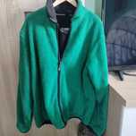 Bluza damska męska zielona Cropp kurtka zamek kieszenie miś polar XL X