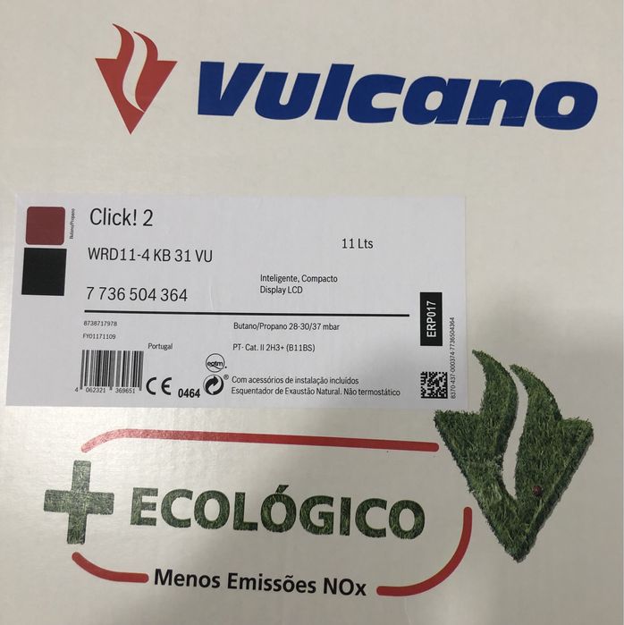 Esquentador a Gas Atmosferico Vulcano WRD11-4KB VU 11Lts