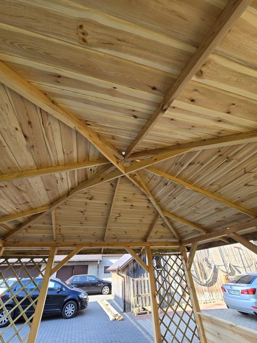 Altanka ogrodowa, 4x4m Montaż, Malowanie, Pokrycie dachu w cenie