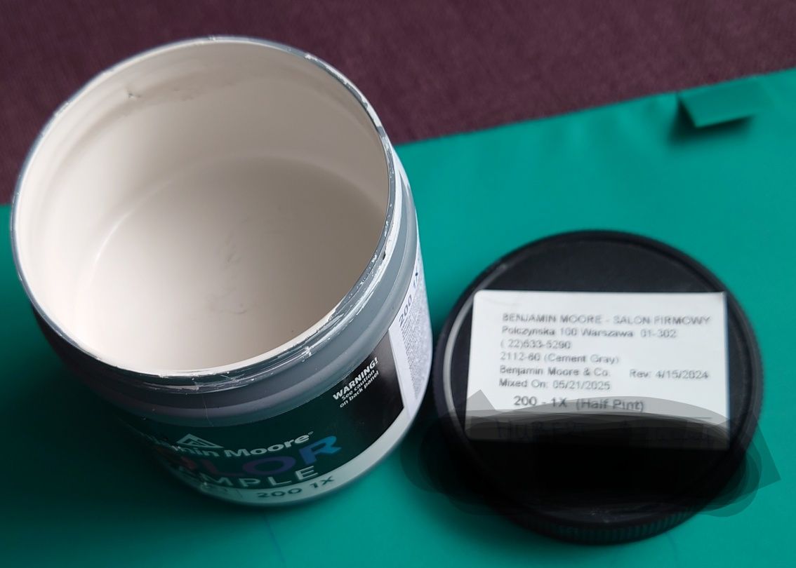 Tester farb Benjamin Moore