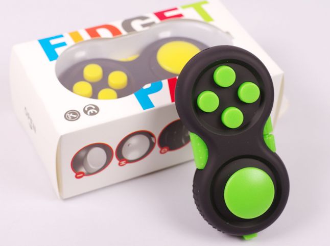 Игрушка Fidget Pad джойстик антистресс с кнопками Cube пульт брелок