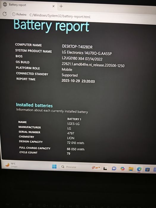 Portátil lg ultra fino/ryzen 5/512 ssd/16gb ram