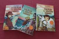 Três livros da coleção "O colégio das quatro torres"