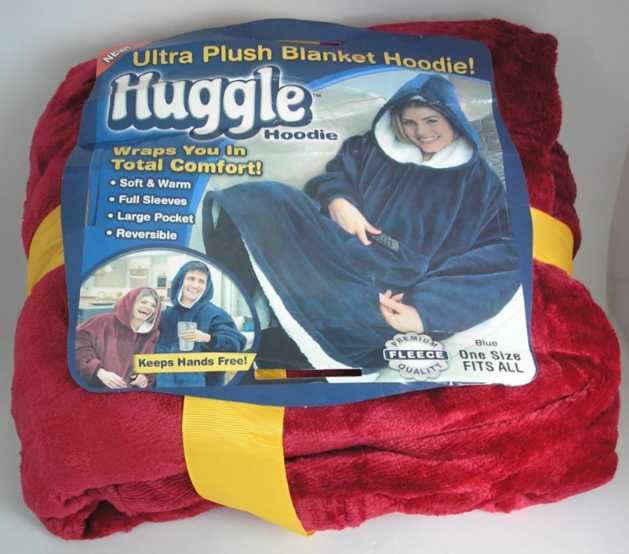 Huggle hoodie blanket толстовка плед с капюшоном плед с рукавами