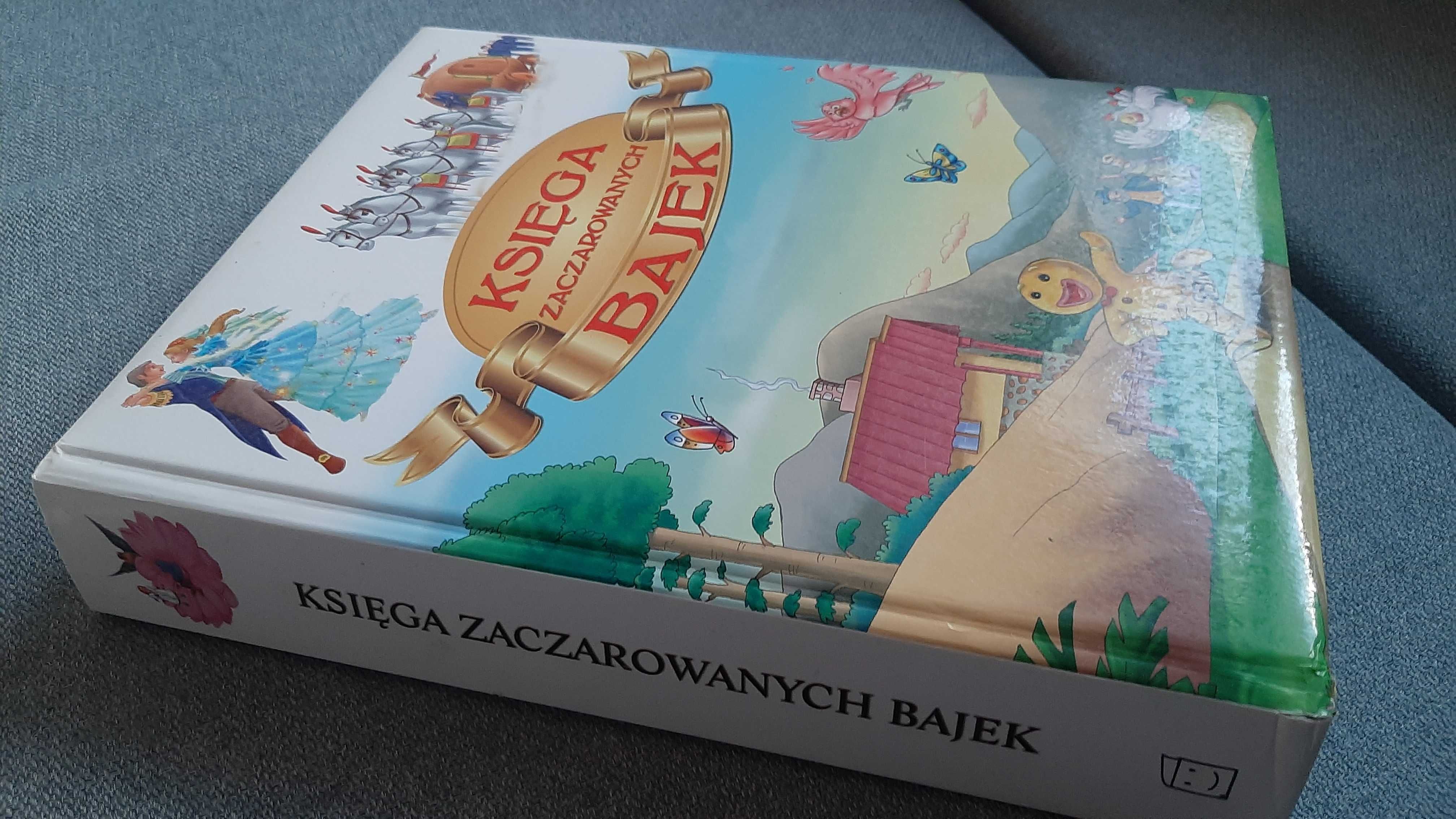 Baśnie zbiór 400 stron Księga zaczarowanych bajek 3 tomy w 1