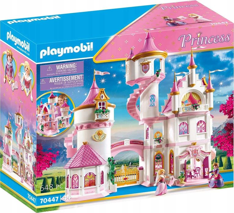 Playmobil Princess 70447 duży zamek księżniczek pałac uszkodzone opako