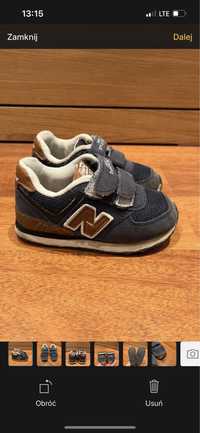 New balance sportowe buty na rzepy 25