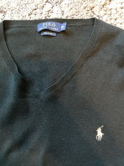 Polo Ralph Lauren Sweter Premium czarny L/XL