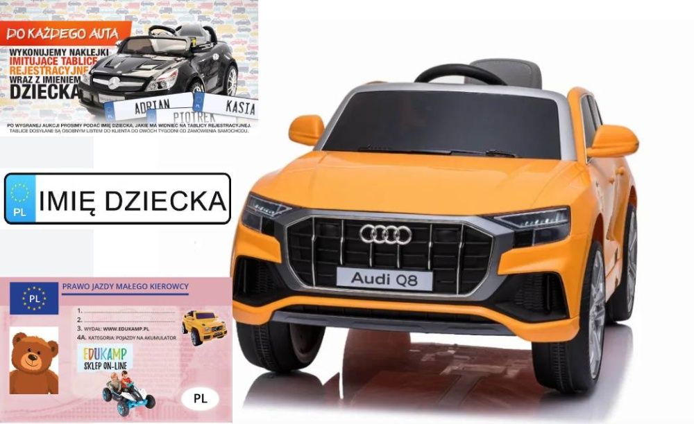 Audi Q8 LIFT na akumulator 2x45W Auto na akumulator AUDI Q8