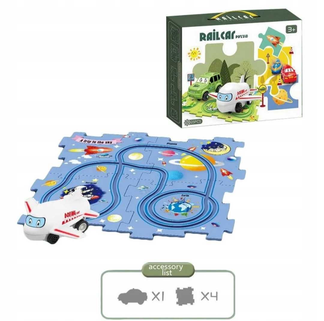 Logiczna gra planszowa dla dzieci puzzle zabawki samolot