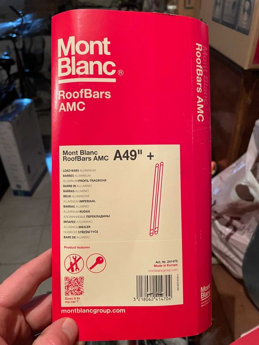 Bagażnik dachowy baza AMC 5122 Mont Blanc z belkami aluminiowymi AERO