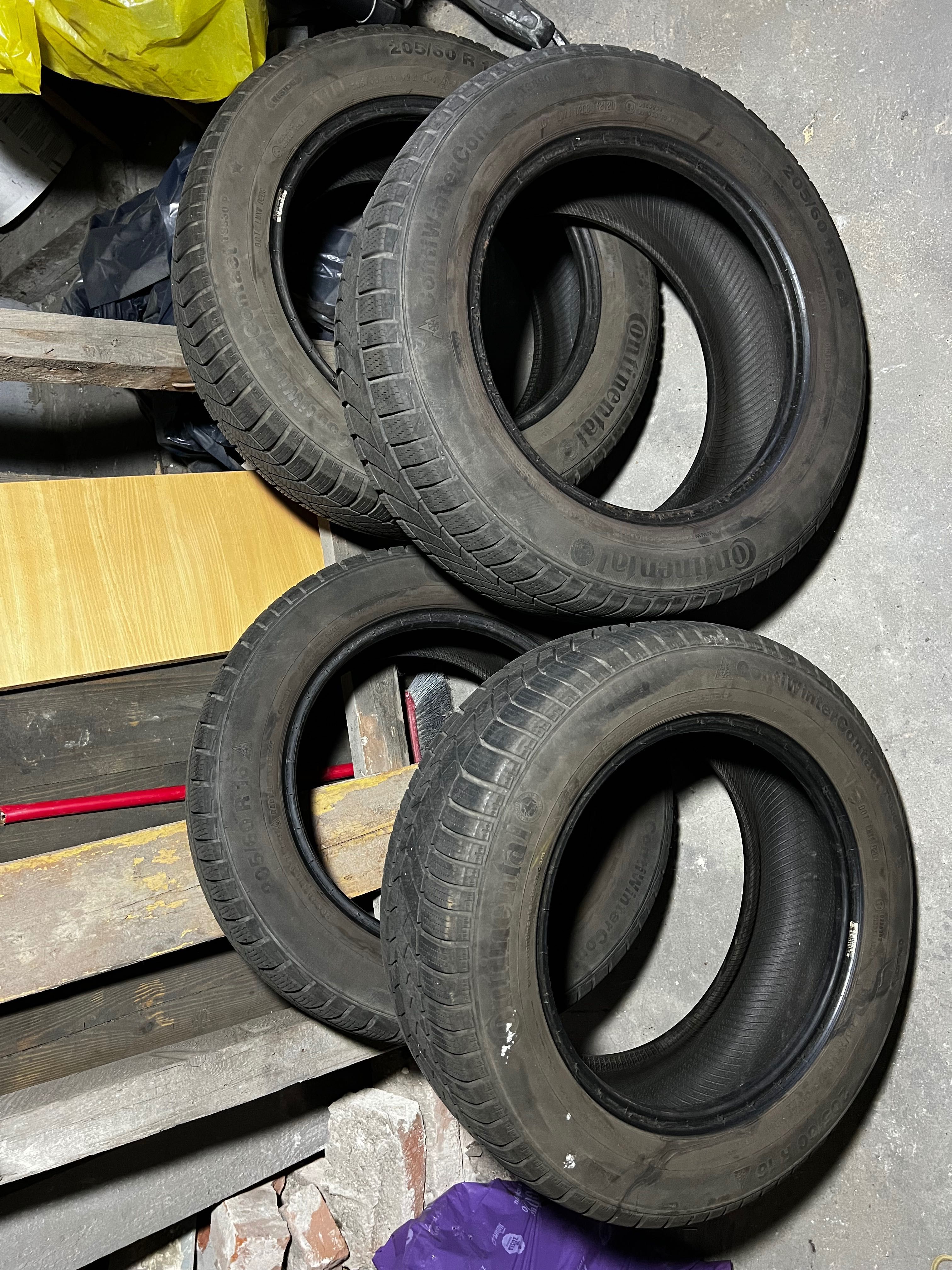 Opony zimowe 205x60R16 Rok 2020 6mm Continental ts830p 4 szt