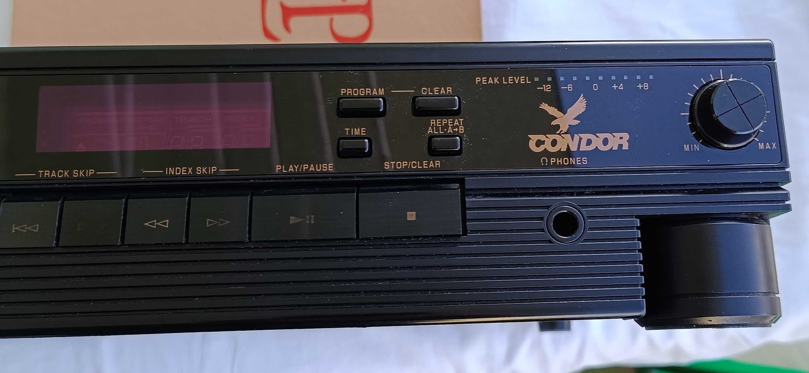 Odtwarzacz CD CONDOR CD900,1984 r., sprawny 100%.