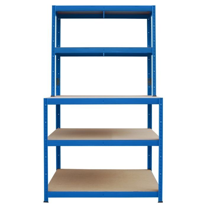 Regał Warsztatowy z blatem roboczym 180x100x60/30cm 3P-200kg/2P-100kg
