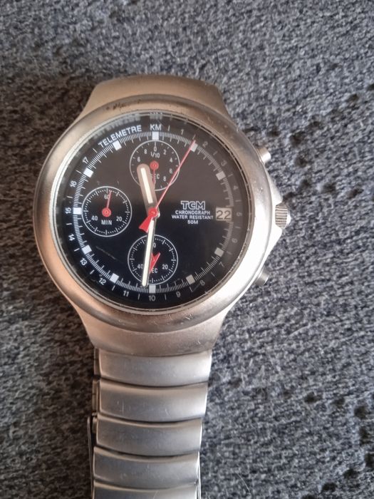 Zegarek męski TCM z chronografem