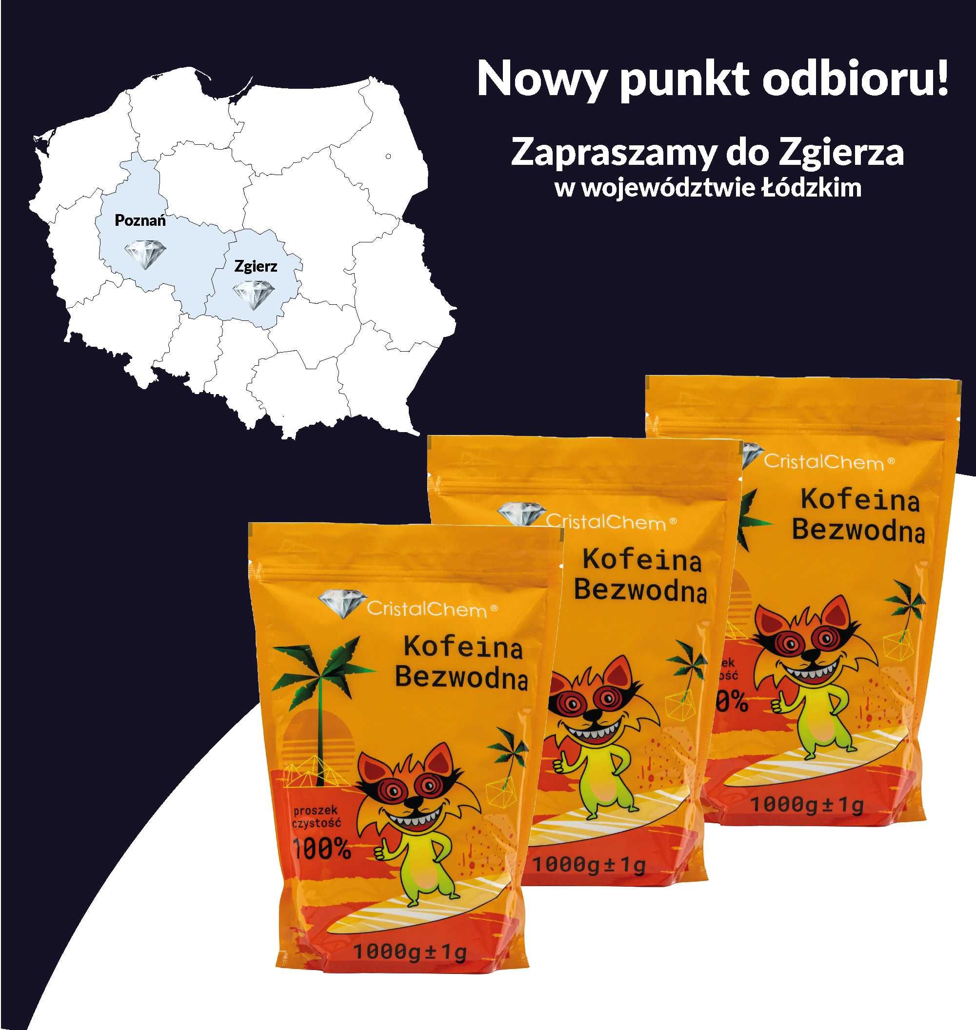 Kofeina Bezwodna 3kg * Indyjska * Premium * Wysyłka * Mocna