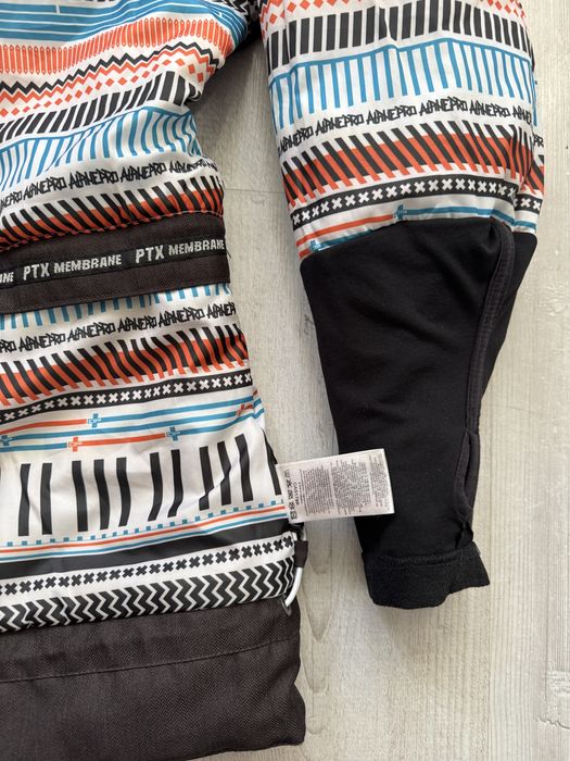 Męska kurtka narciarska Alpine pro L membrana ptx 10000 zimowa brązowa