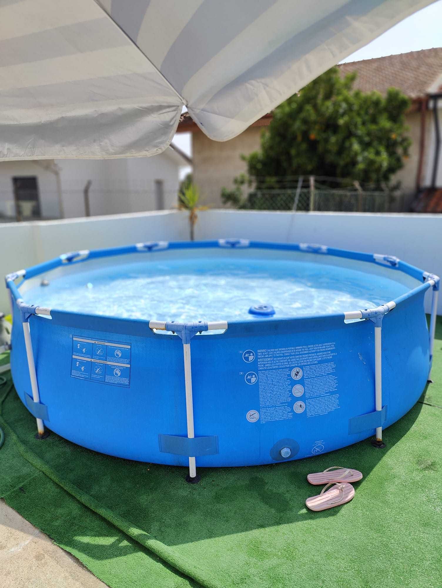 Piscina Bestway Steel Pro 3.05m NOVA, selada e com motor de filtragem!
