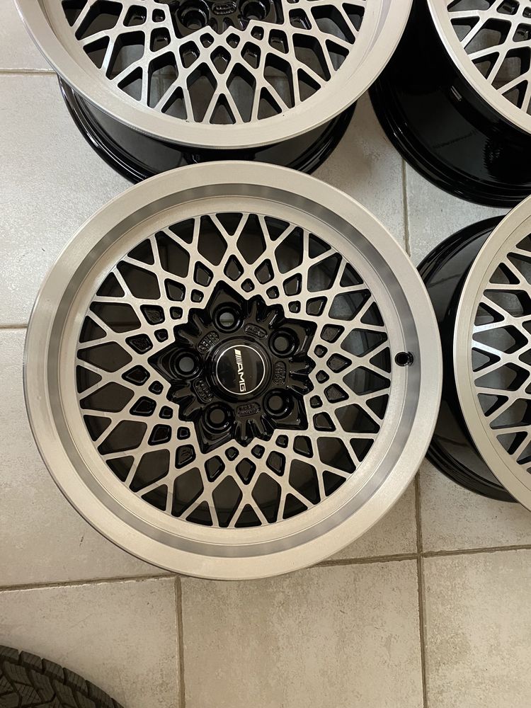 Jantes 15” 5x112 c/aba mercedes 190 msw vw pao de forma w124 vito amg