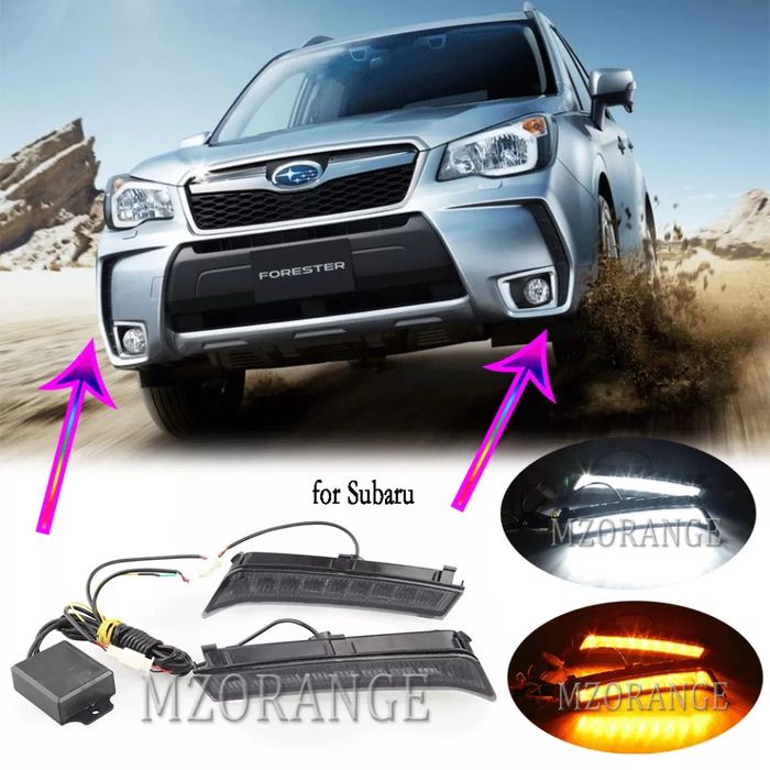 Дневные ходовые огни Subaru Forester LED-DRL 2013-2018 года
