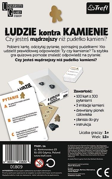 Gra Trefl LUDZIE KONTRA KAMIENIE nowa/w foliilii