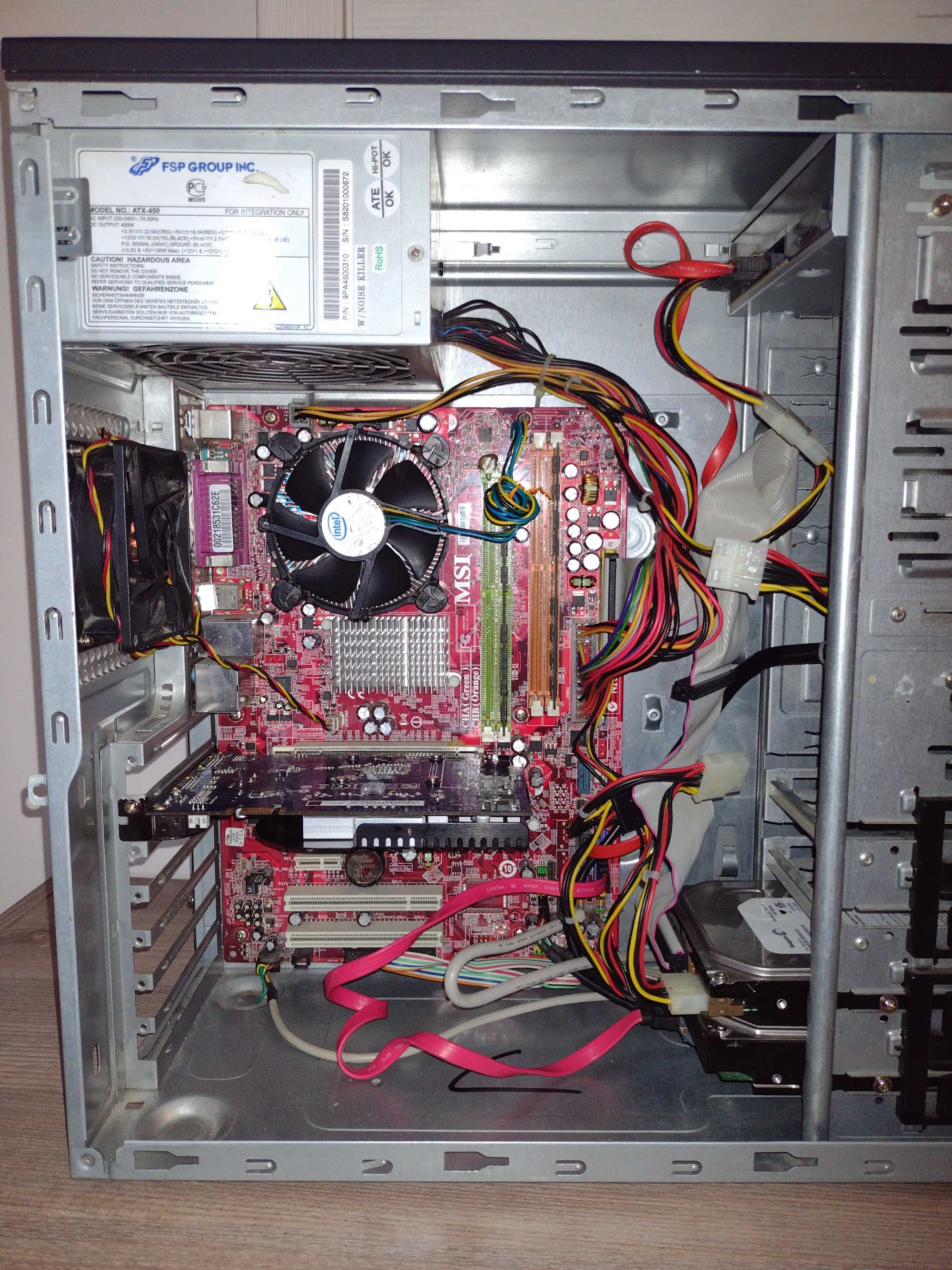 Компьютер Core 2 Duo E8400, 4gb RAM, Zotac GeForce 9500GT