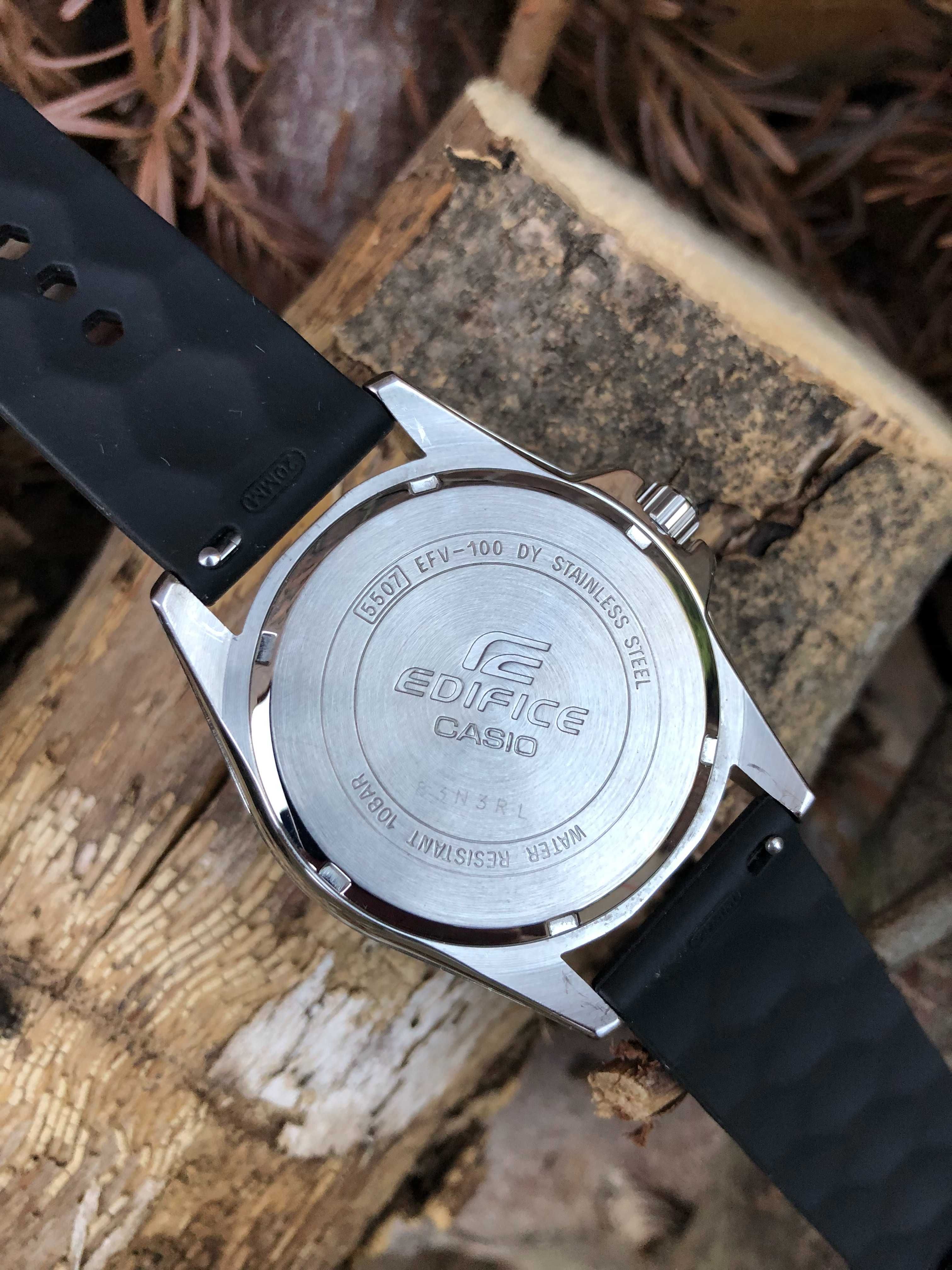 Zegarek Casio Edifice Momentum EFV-100  Zakręcana koronka WR 100m Duro