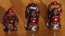 Śmiejący się Budda 3 figurki komplet