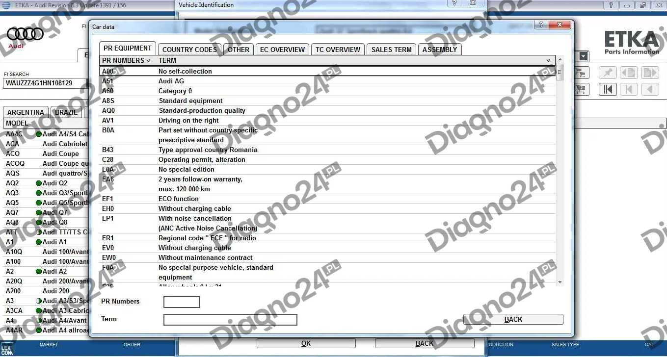 NAJNOWSZY Program ETKA 8.3 Katalog Części Volkswagen Audi Seat