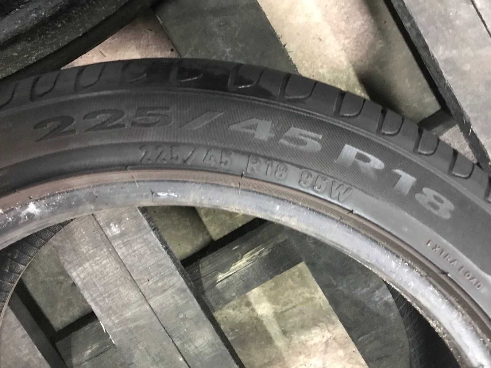 Шини Pirelli 225/45r18 Пара літо б/у склад Оригінал