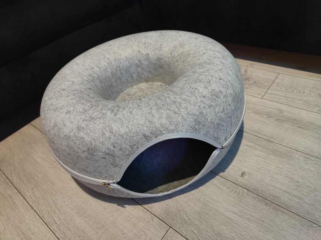 Legowisko dla kota pączek donut tunel domek