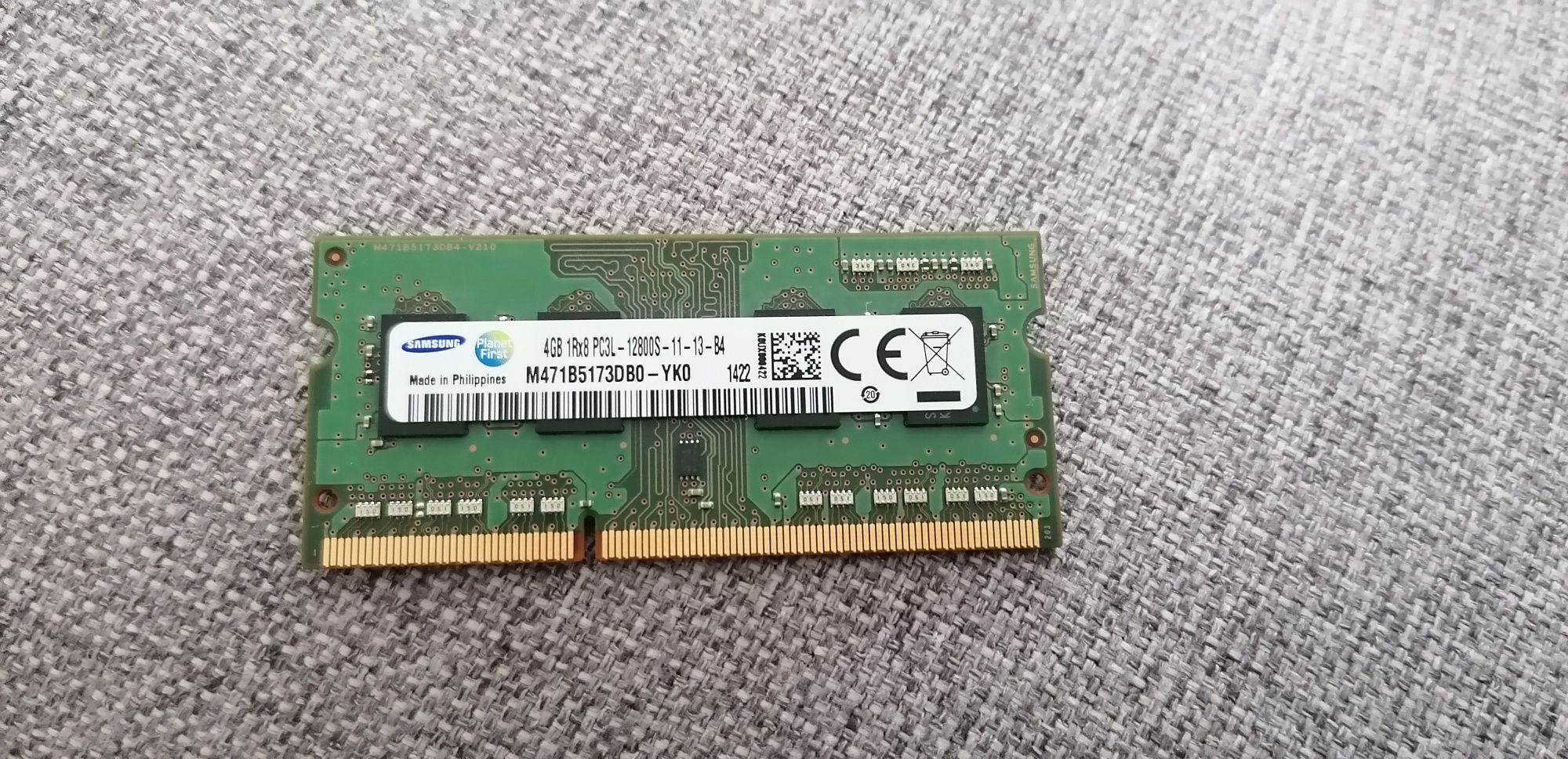 Memória RAM Samsung 4GB PC3L 1600mhz