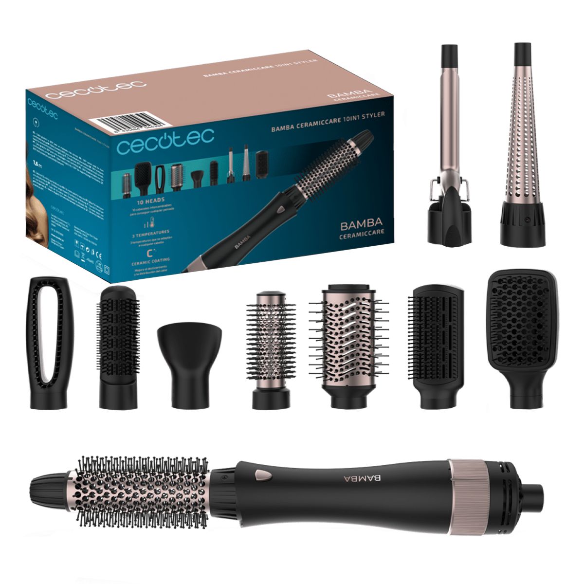 Фен-щетка CECOTEC Bamba CeramicCare 10in1 - Уценка