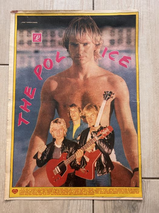 Plakaty Sting i The Police vintage 2 sztuki
