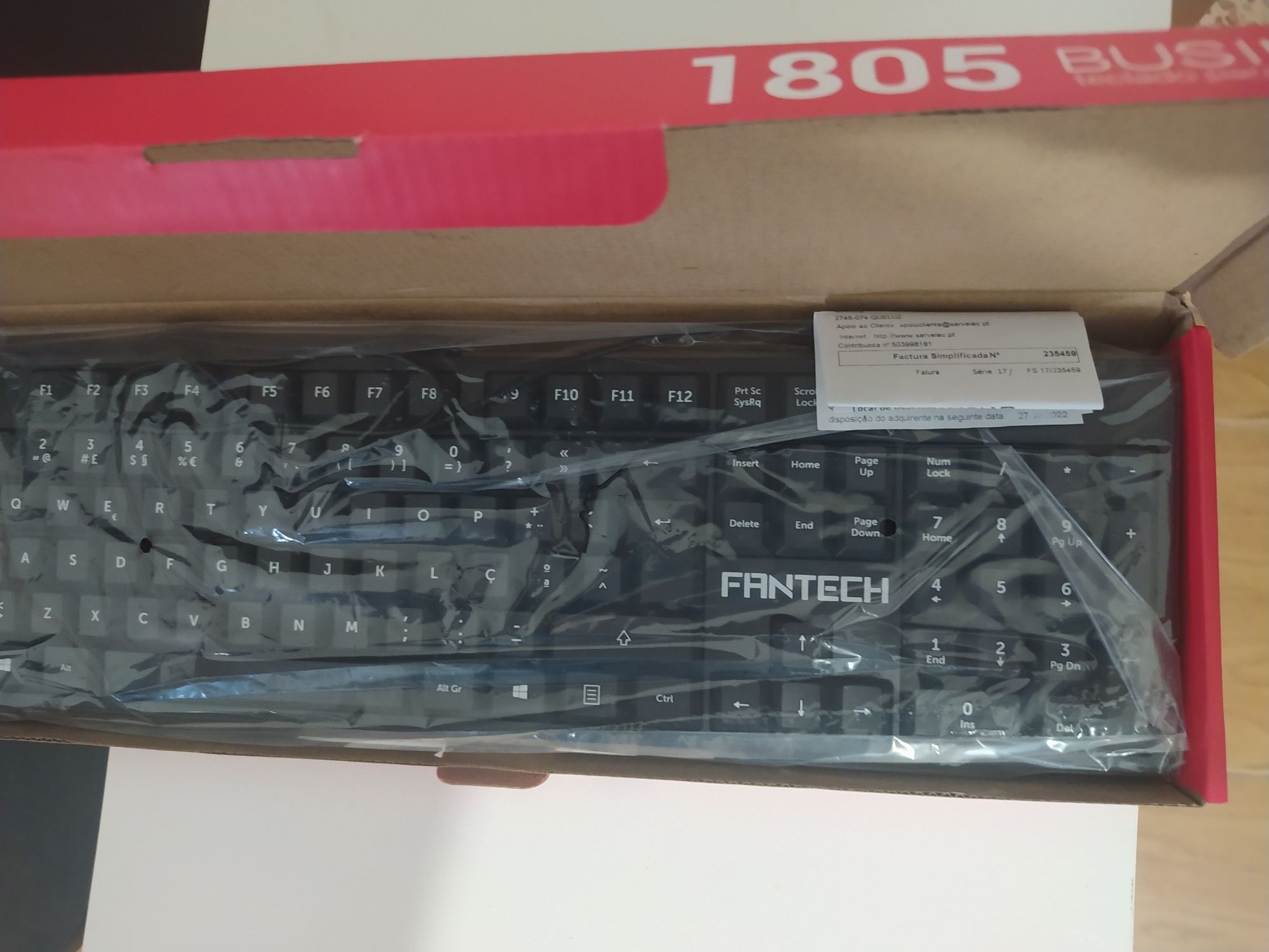 Teclado profissional silencioso Fantech - NOVO/Embalado