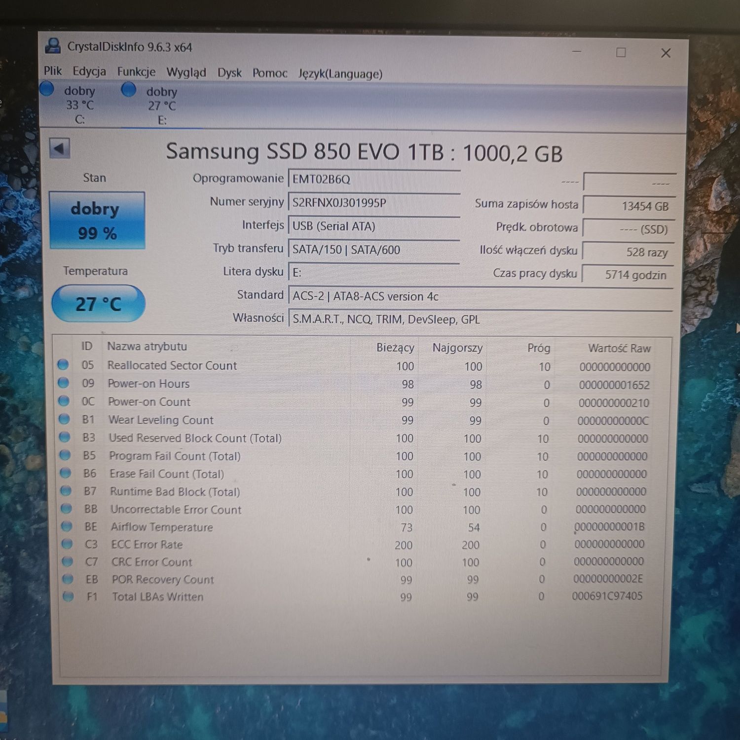 Dysk SSD 2,5" Samsung 850 EVO 1TB