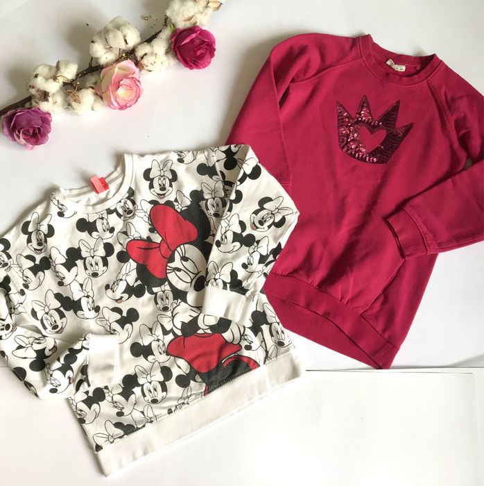 Світшоти Міні Маус/Корона. Котон. Якісні. 8/9 років. Ріст 134 см