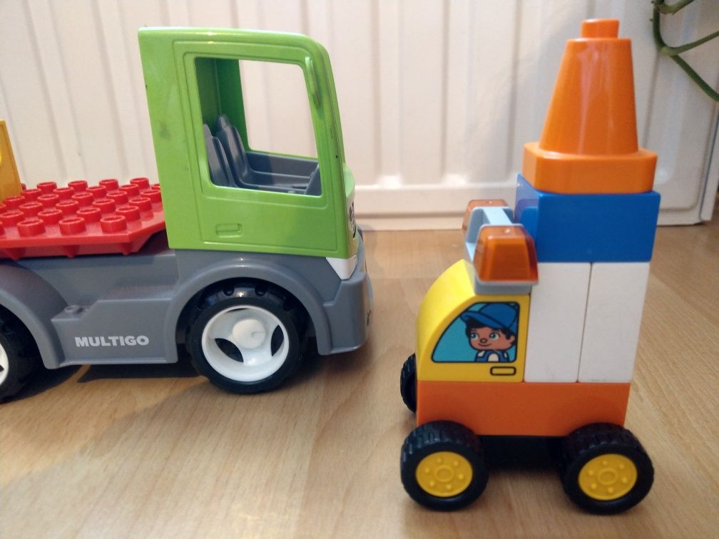 Lego duplo, wyprzedaż pozostałych klocków wraz z ciężarówką