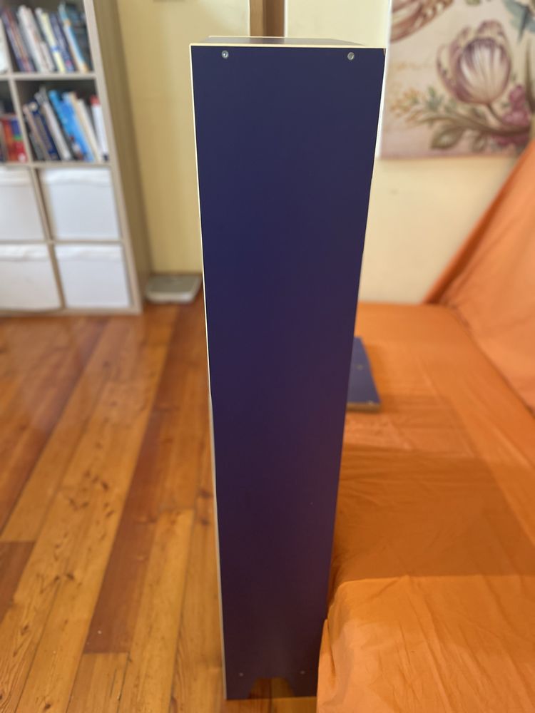 estante cd ou livros ikea robin azul