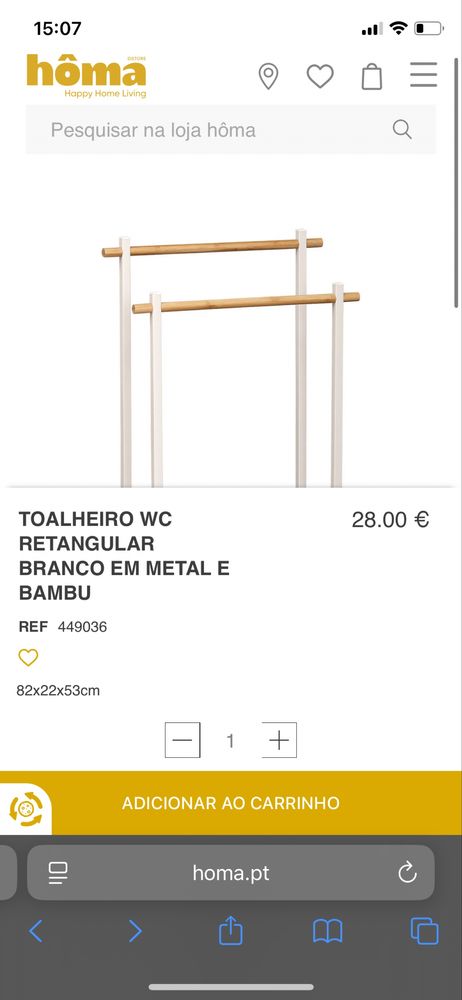 Toalheiro homa novo