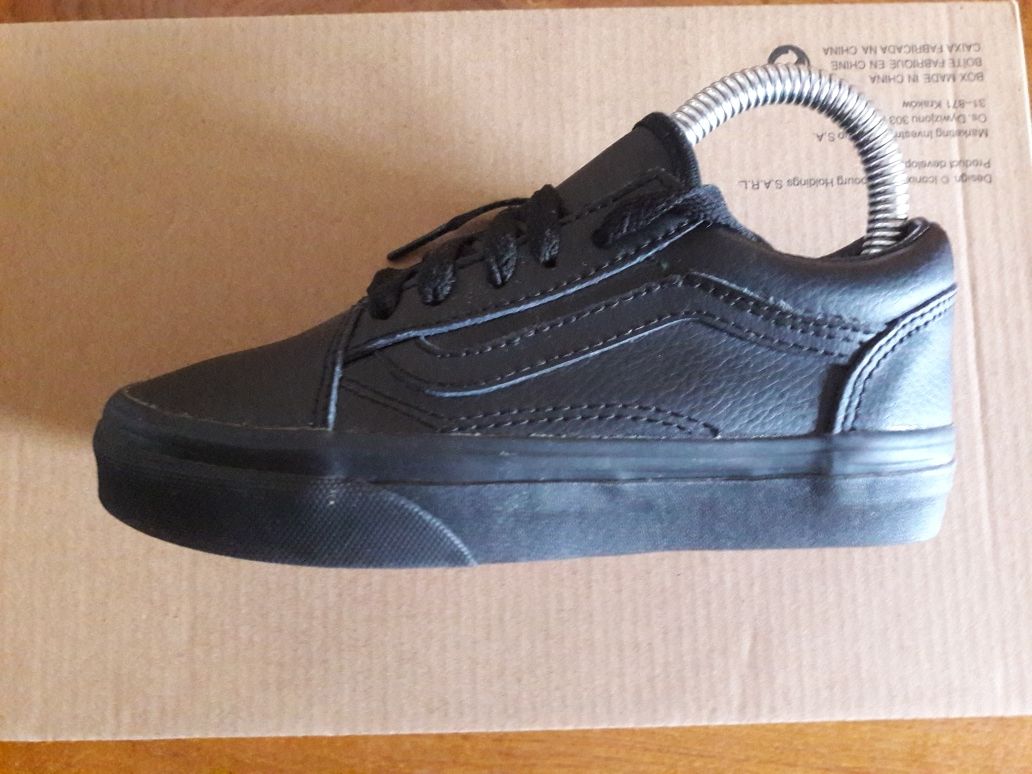 Nowe VANS old skool classic black skóra naturalna z USA r 30.5