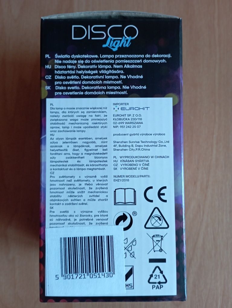Żarówka LED kula tyskotykowa