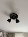 Lampa sufitowa czarna