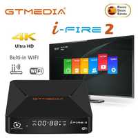 Gtmedia ifire 2 m3u caixa de tv 1080p fhd h.265 2.4g wifi ethernet