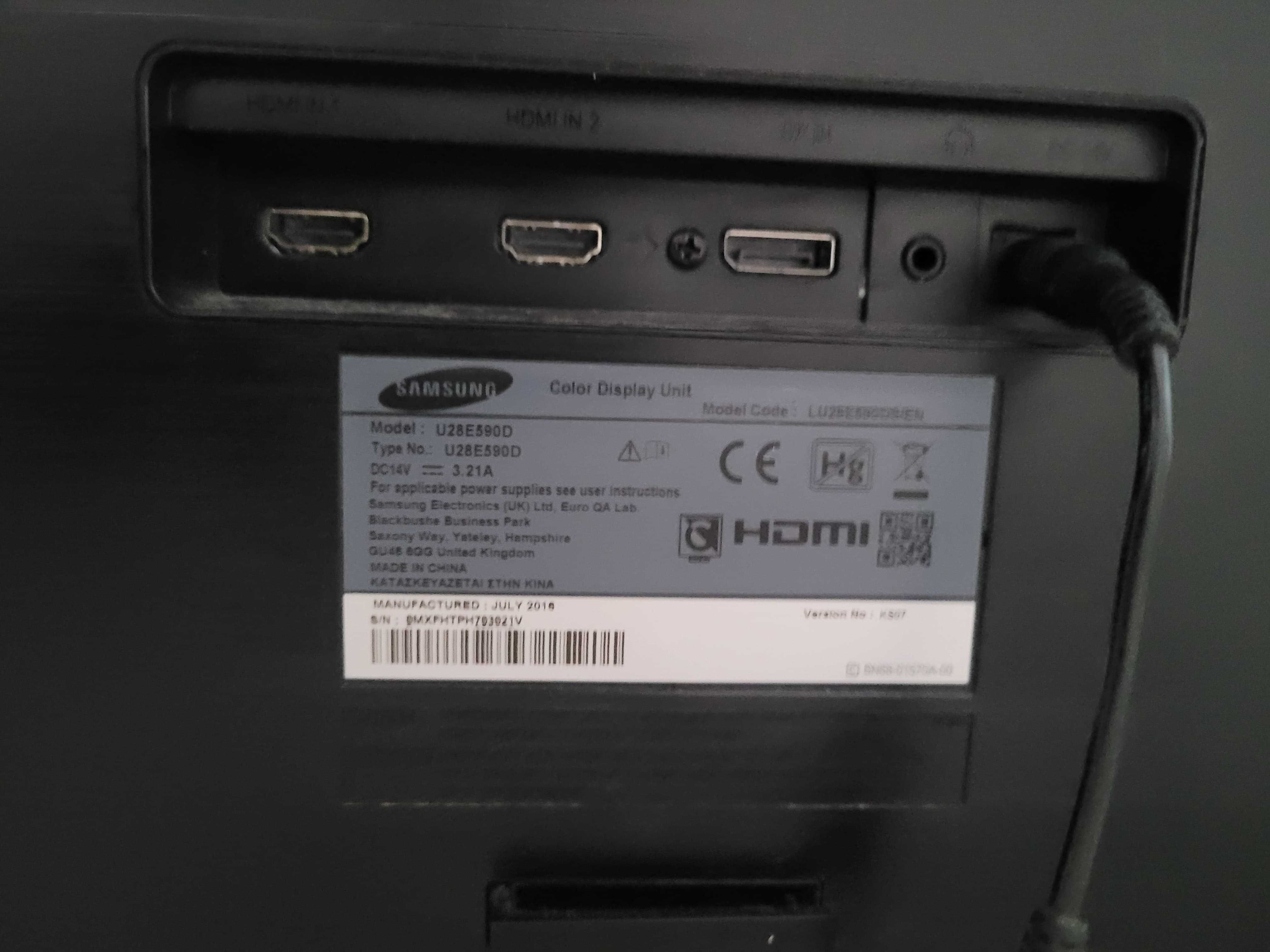 Monitor Samsung 4k 28pol