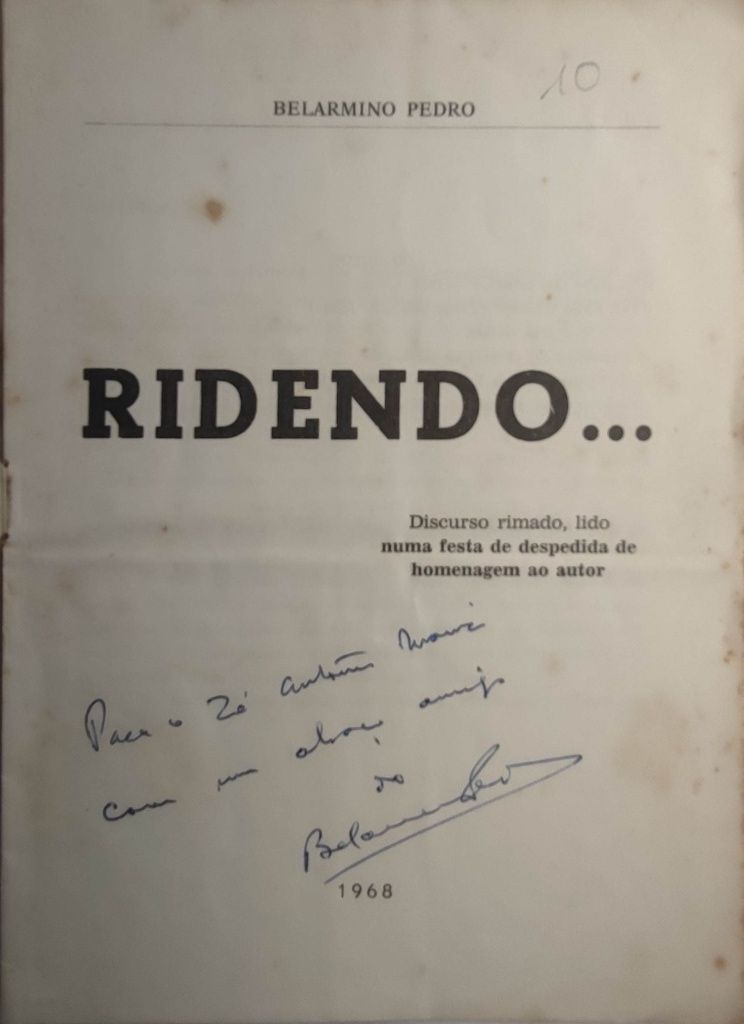 Livro - P-FF - Ridendo... - Belarmino Pedro - Figueira da Foz