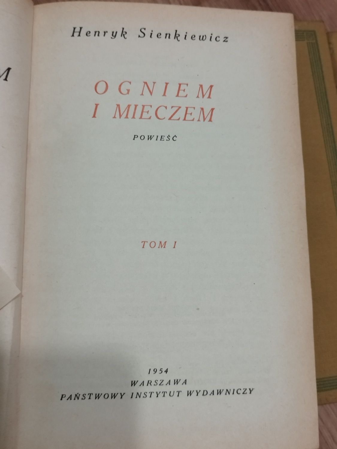 Trylogia Henryka Sienkiewicz tomy I-IX z 1954 roku