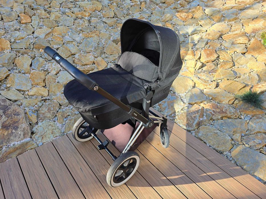 Cybex Priam 1 - spacerówka, gondola, nosidełko, baza ISOFIX + dodatki