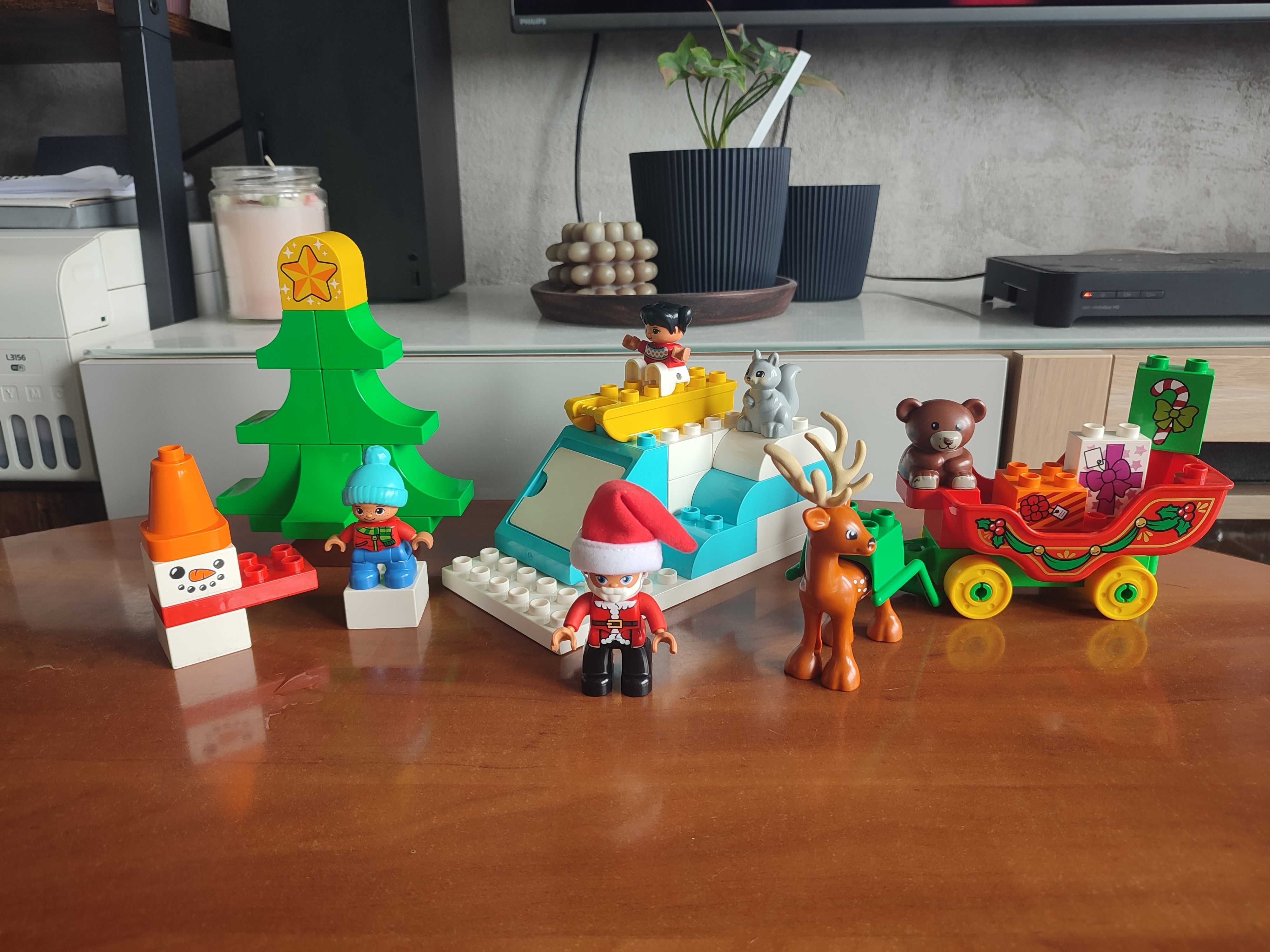 Lego Duplo 10837 Zimowe ferie Świętego Mikołaja ~~kompletny zestaw~~