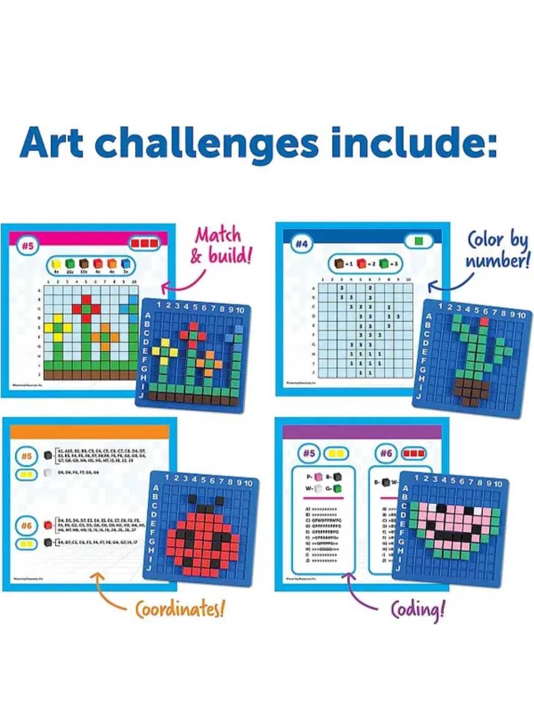 Розвиваючий набір Learning Resources Pixel Art Challenge